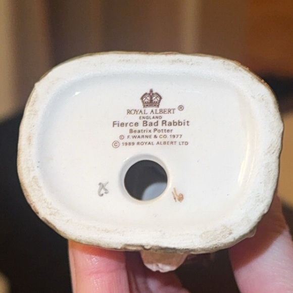 Set of Royal Albert Beatrix Potter Tom Kitten & Fierce Bad Rabbit Figurines - Picture 3 of 7